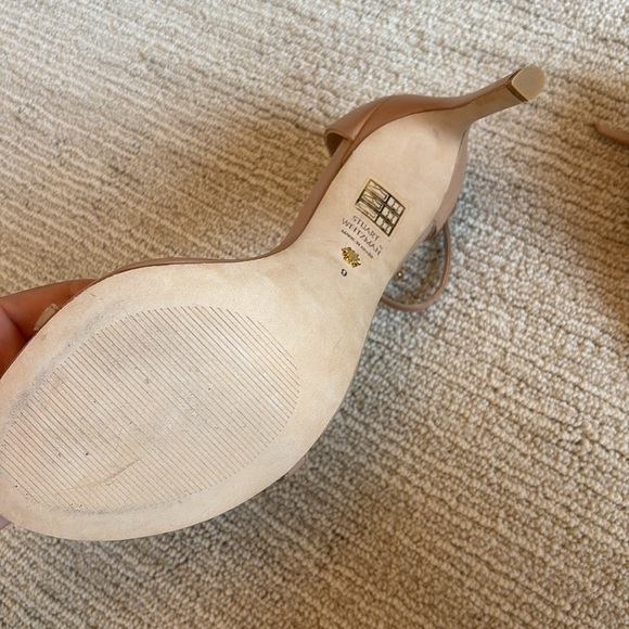 Stuart Weitzman Nudistsong Nude Patent Leather Heels - Picture 7 of 13